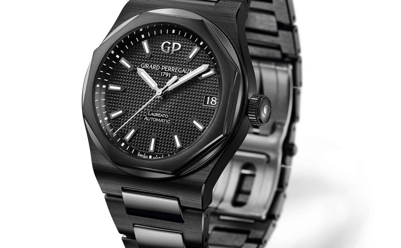 Girard-Perregaux Laureato 42mm Black Ceramic Materials Replica Watches UK
