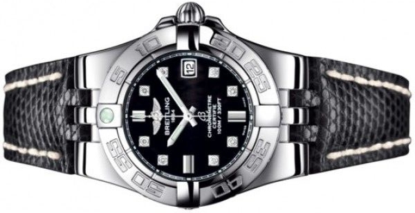 The female fake watches have blakc straps.